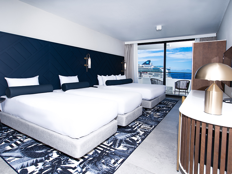 Oceanview1 King and 2 Single Beds Guest Room Corendon Mangrove Beach